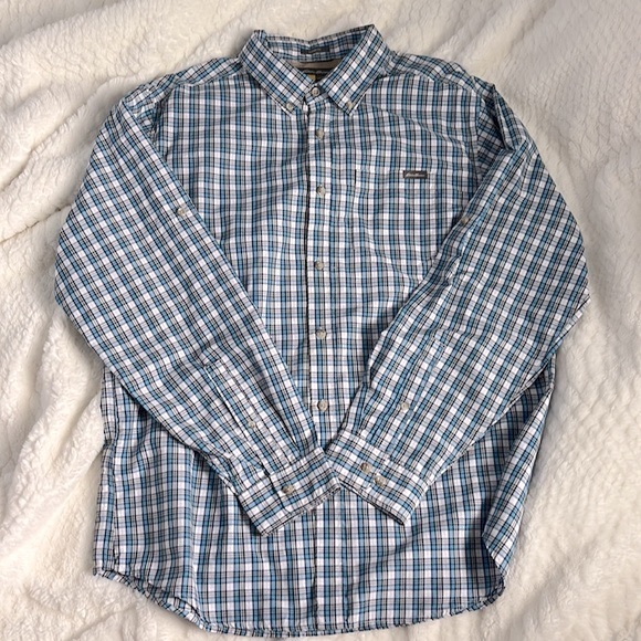 Eddie Bauer Classic Fit Plaid Shirt L - Picture 6 of 10